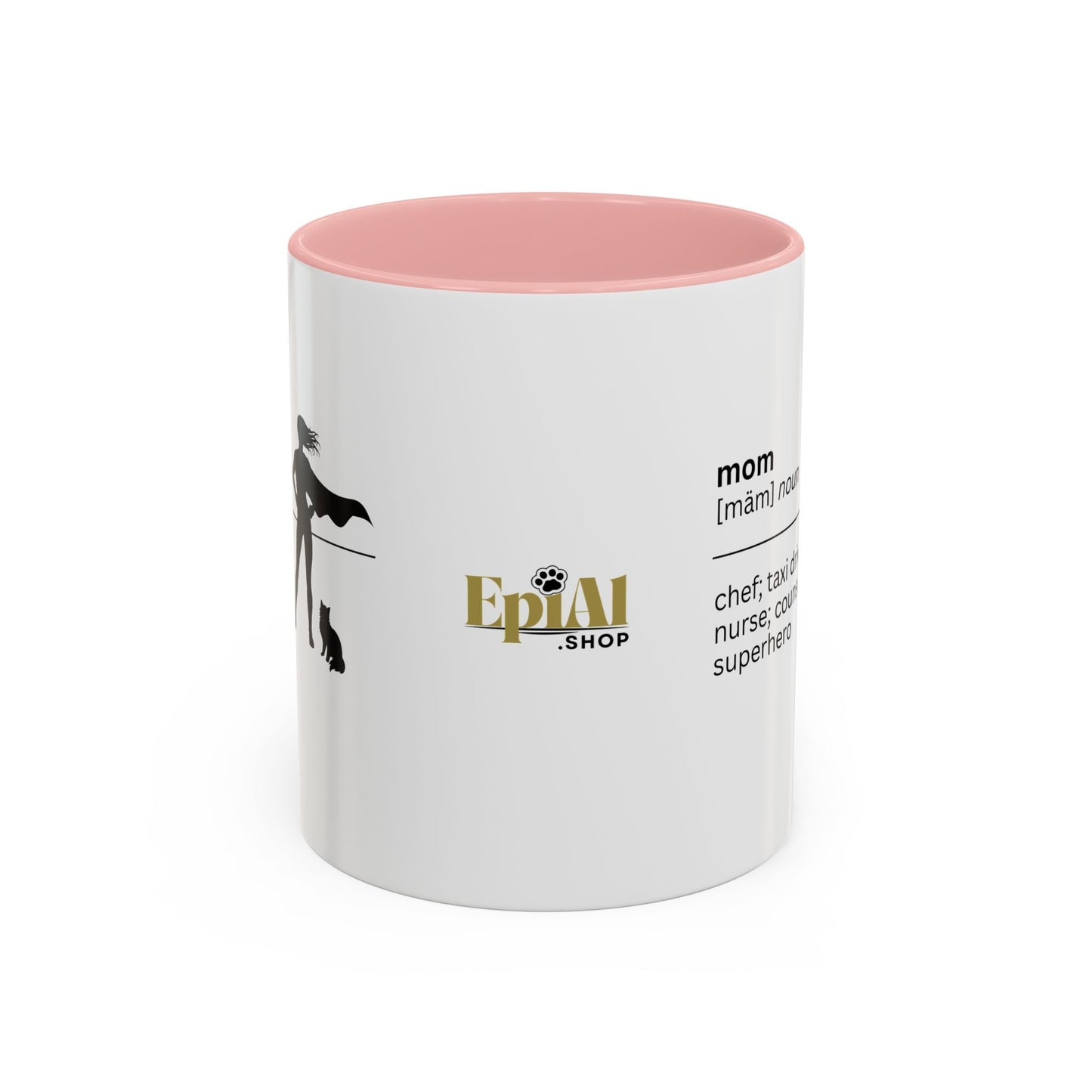 Mom Superhero Accent Coffee Mug - Thoughtful Gift for Moms