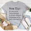 T-shirt Mom Tip - Confortable et Élégant pour le Quotidien