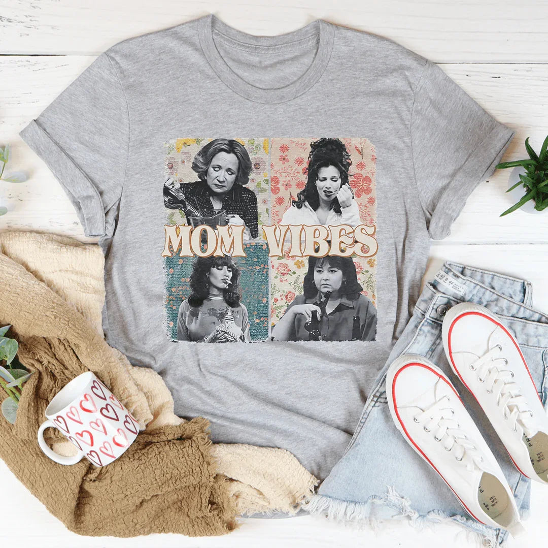Mom Vibes Tee - Soft & Stylish T-Shirt for Everyday Wear