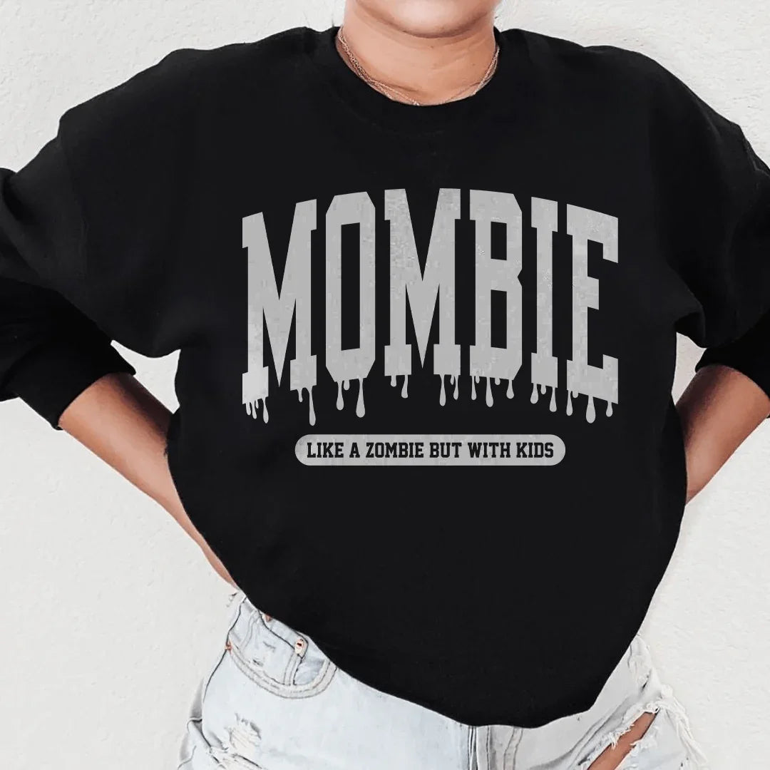 Sudadera "Mamá como un zombi pero con niños"