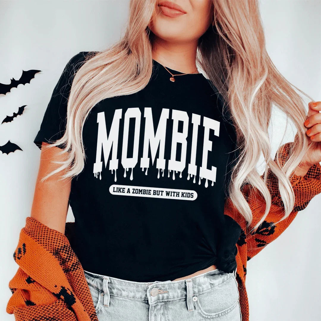 Camiseta de mamá como un zombi pero con niños