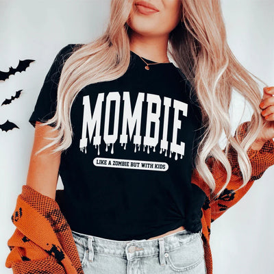 Camiseta de mamá como un zombi pero con niños