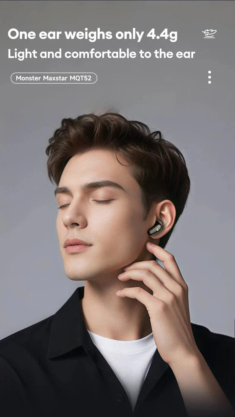 Auriculares Inalámbricos Bluetooth 5.4 Monster MQT52 con Larga Duración de Batería