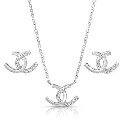 Elegant Horseshoe Jewelry Set - Korvel