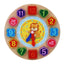 Jouet Puzzle Horloge Éducatif en Bois Animaux Cartoon Montessori