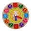 Jouet Puzzle Horloge Éducatif en Bois Animaux Cartoon Montessori