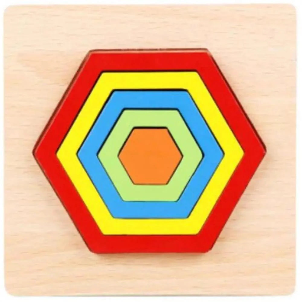 Jouet Puzzle Horloge Éducatif en Bois Animaux Cartoon Montessori