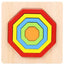 Jouet Puzzle Horloge Éducatif en Bois Animaux Cartoon Montessori