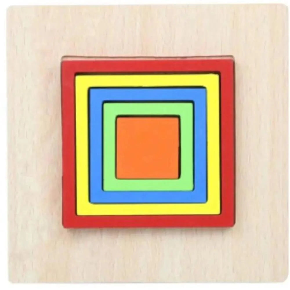 Jouet Puzzle Horloge Éducatif en Bois Animaux Cartoon Montessori