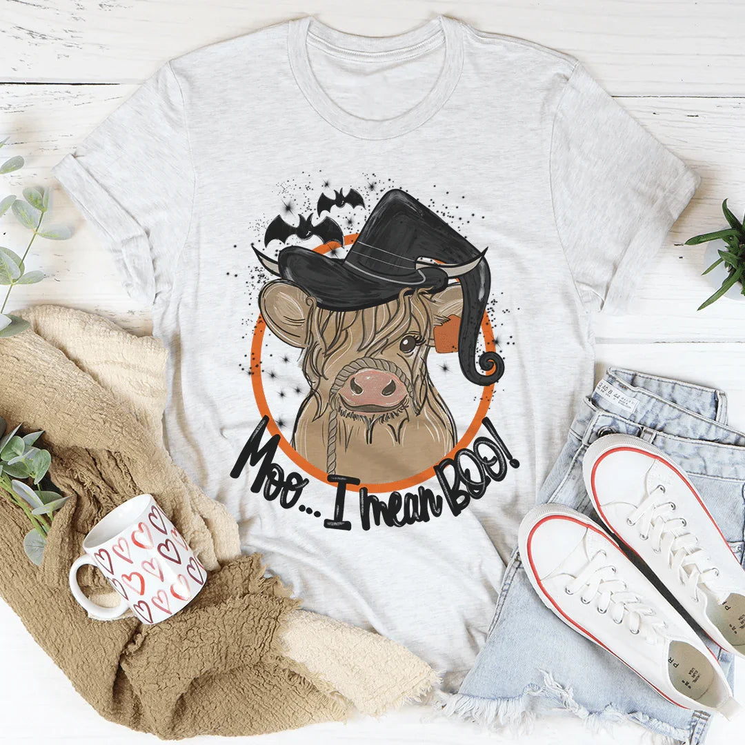 Moo I Mean Boo Cow Tee - Korvel