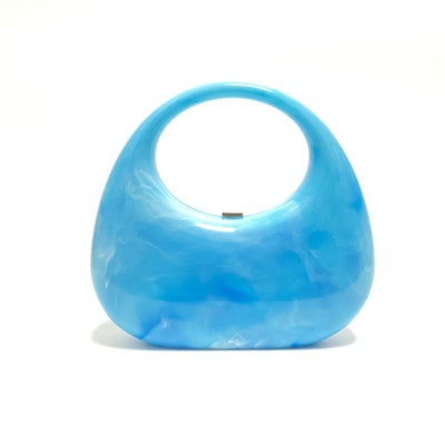 Moon Ice Cracked Goose Egg Underarm Bag