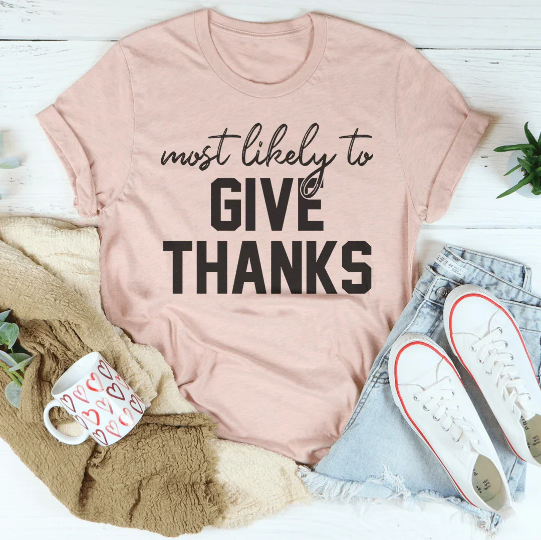 Camiseta con más probabilidades de dar las gracias