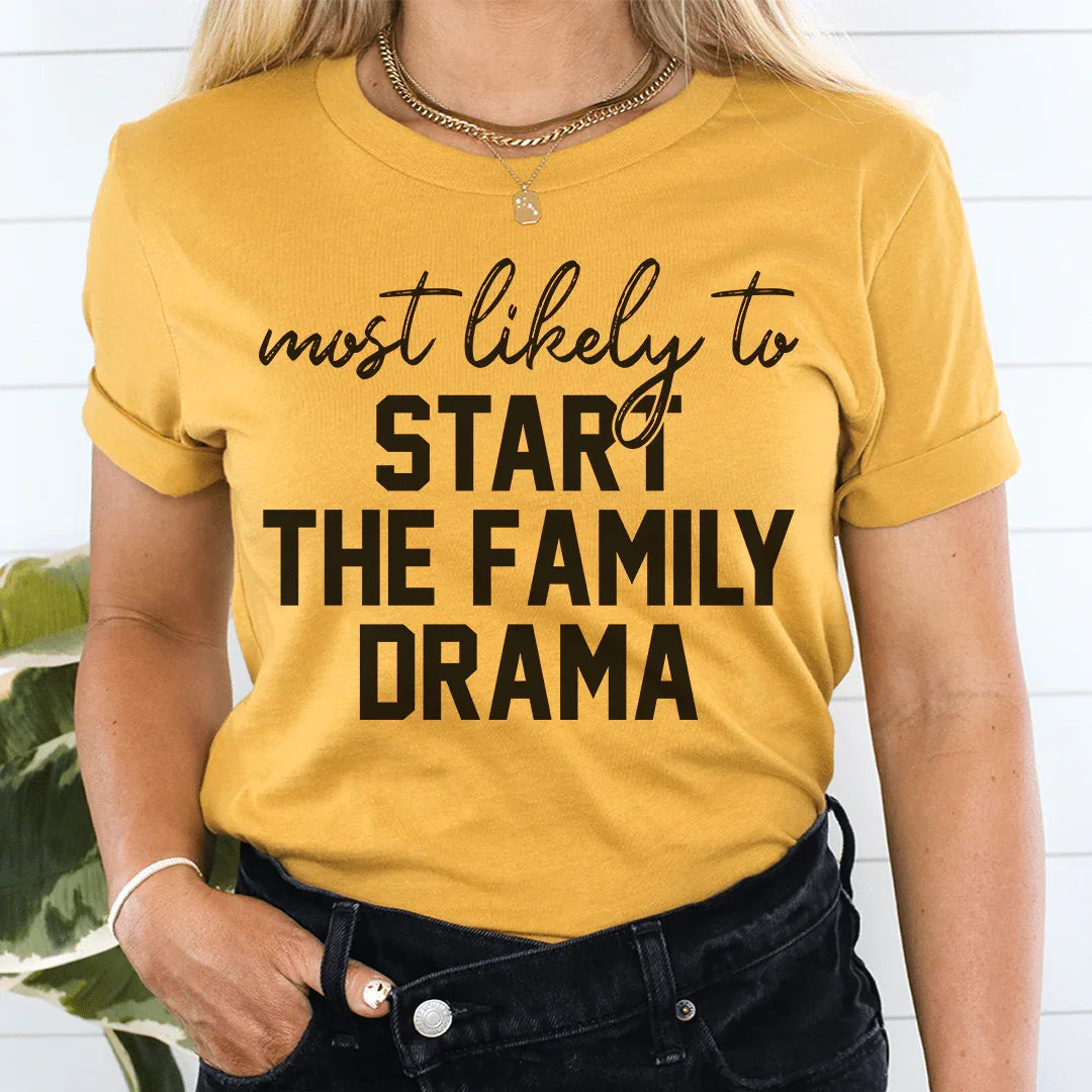 Camiseta de Acción de Gracias con más probabilidades de iniciar el drama familiar