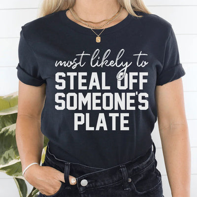 T-shirt le plus susceptible de voler dans l'assiette de quelqu'un pour Thanksgiving