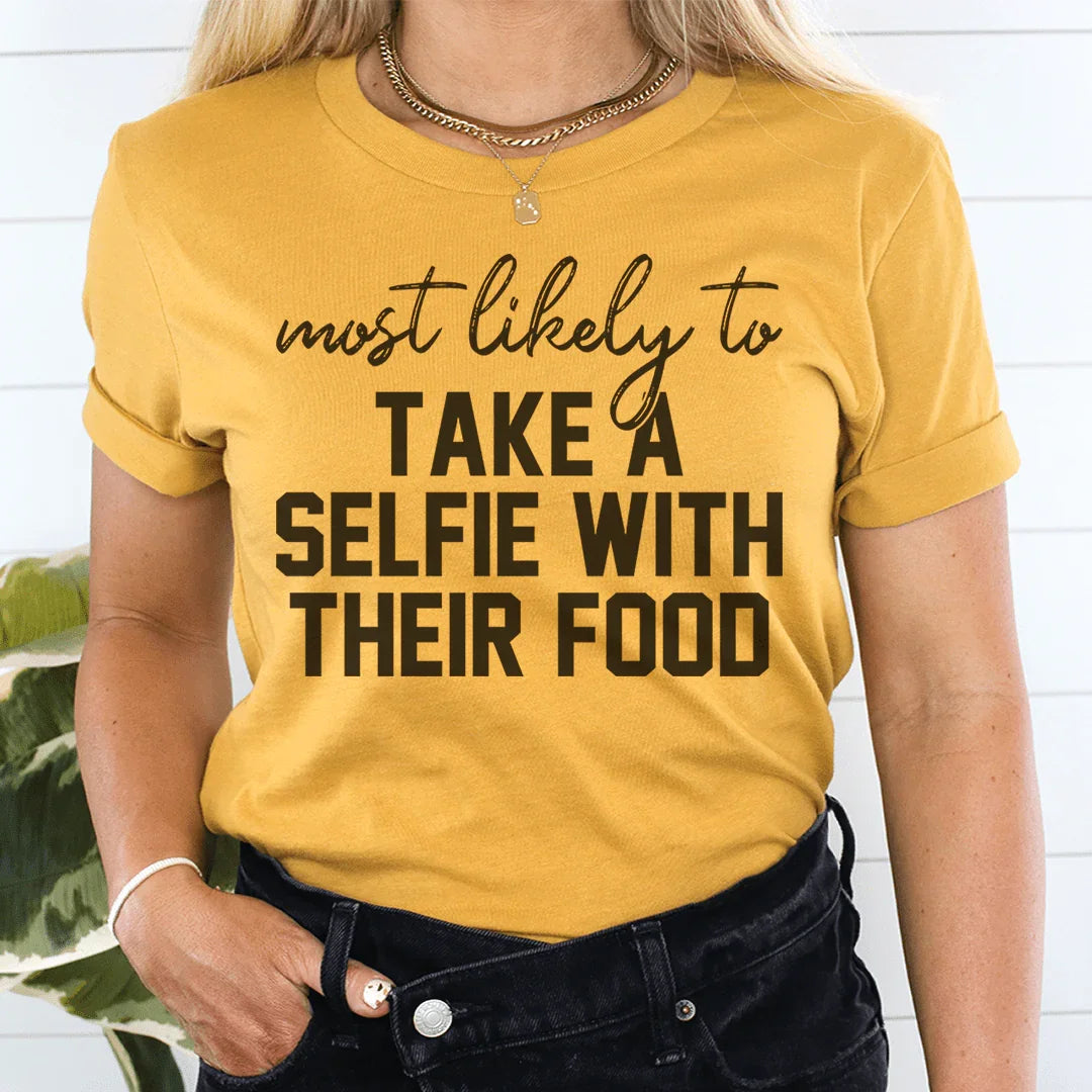 Los más propensos a tomarse un selfie con su comida en Acción de Gracias