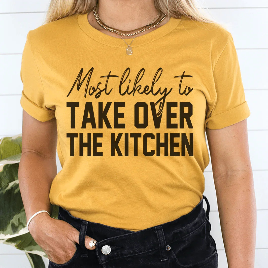 Camiseta de Acción de Gracias con más probabilidades de apoderarse de la cocina