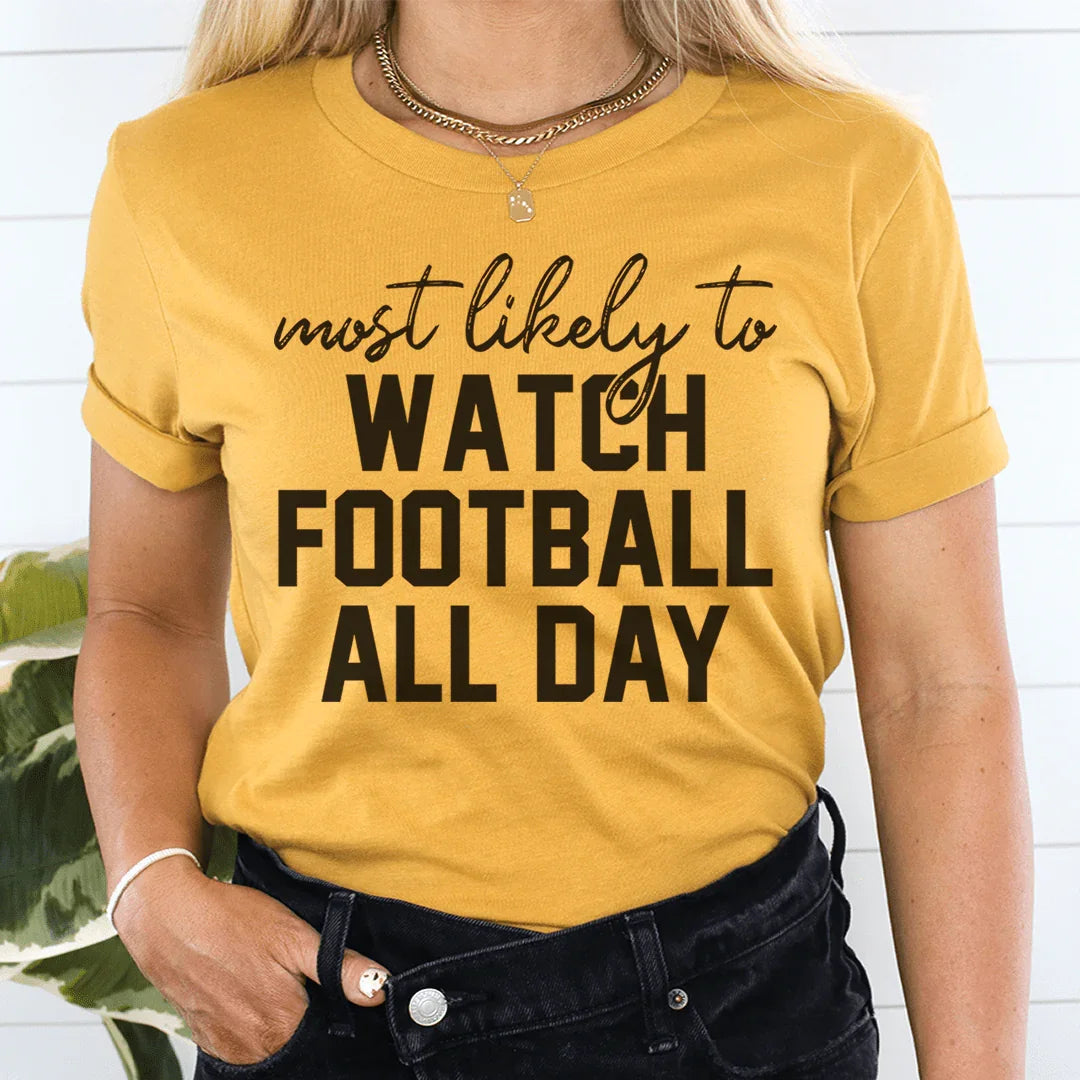 Camiseta de Observación de Fútbol de Acción de Gracias