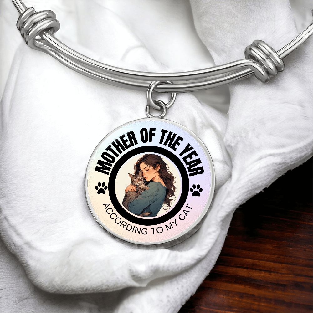 Pulsera Temática de Gato: Madre del Año