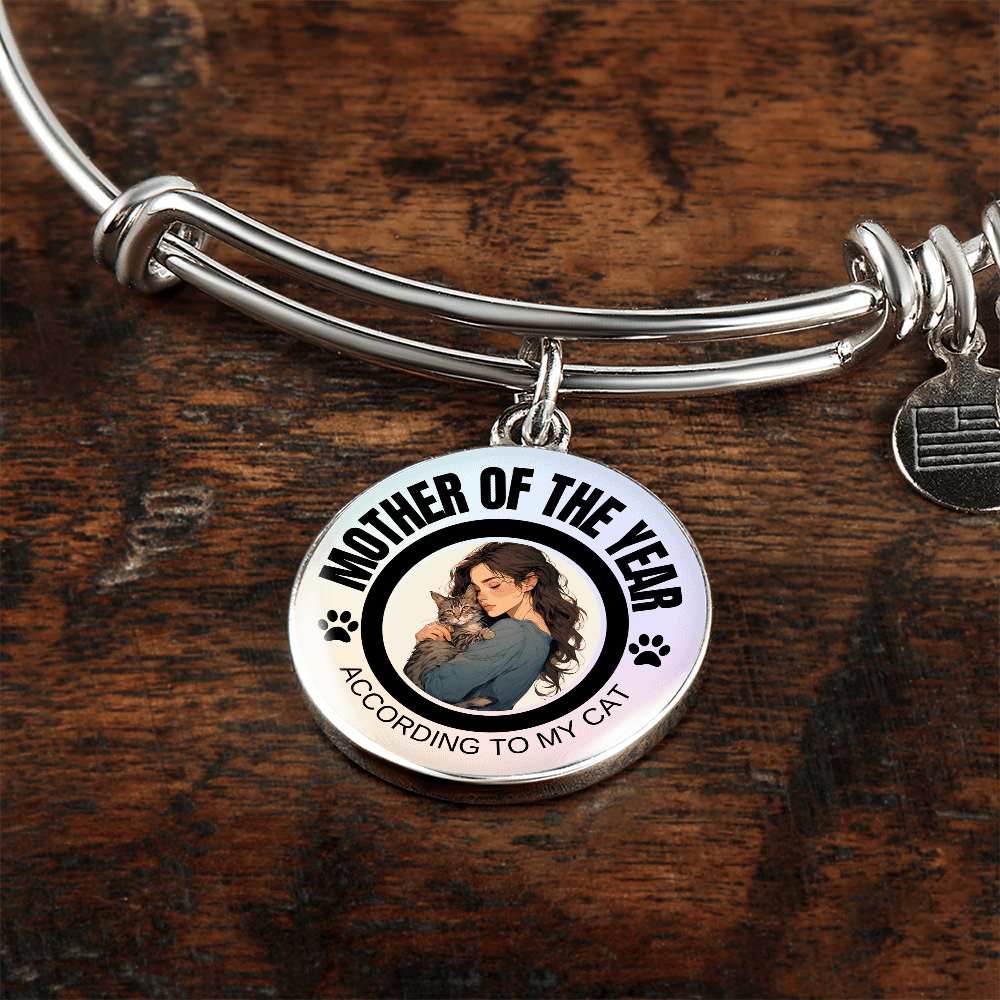 Pulsera Temática de Gato: Madre del Año
