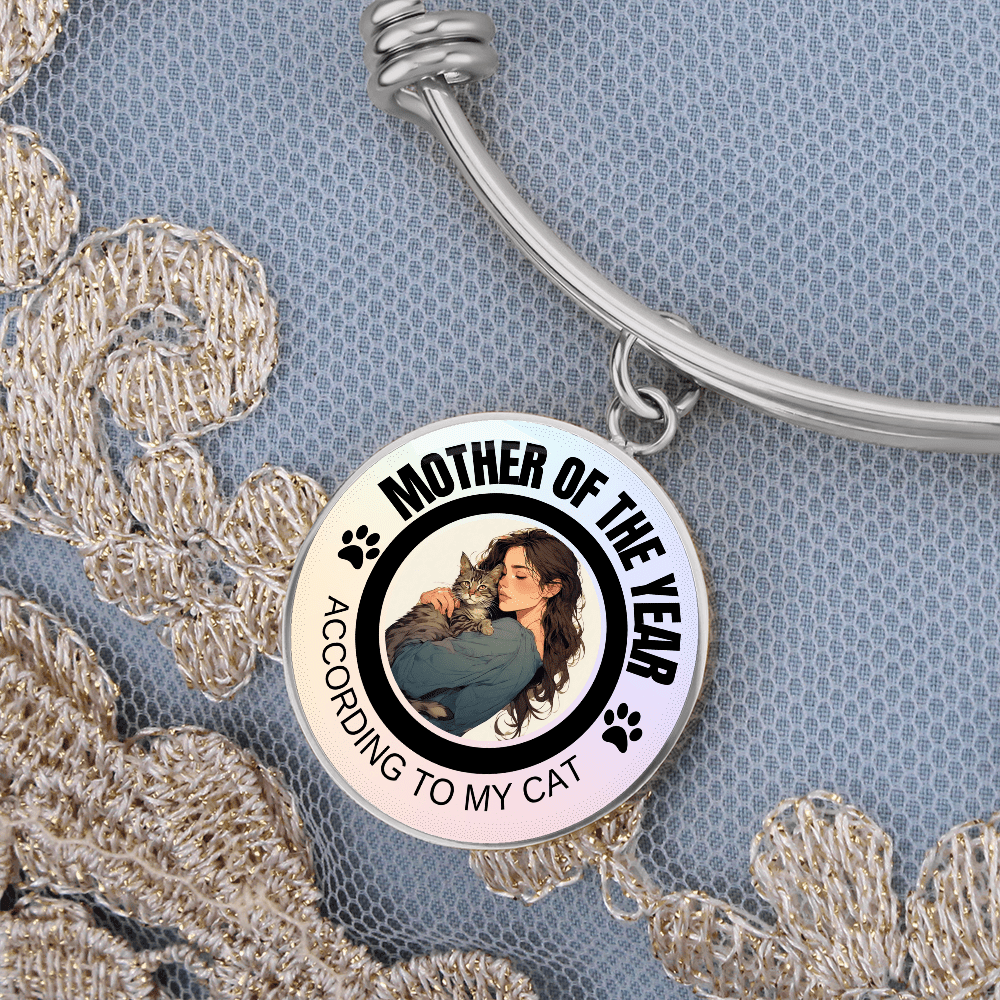 Pulsera Temática de Gato: Madre del Año