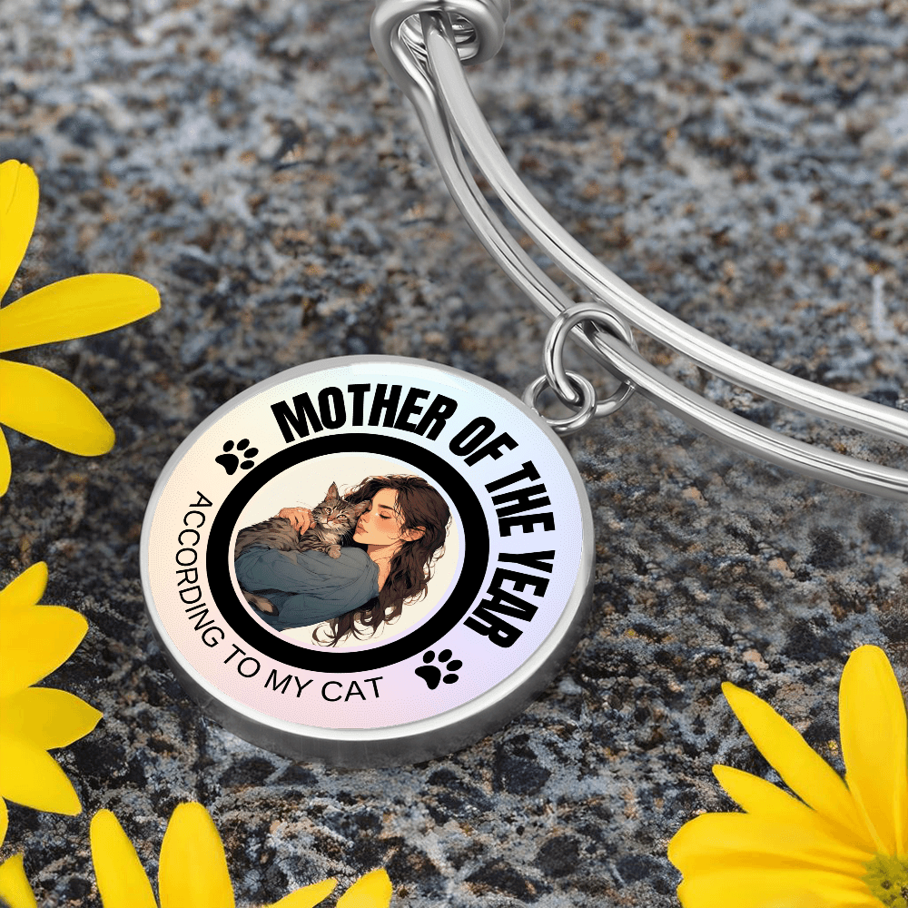Pulsera Temática de Gato: Madre del Año