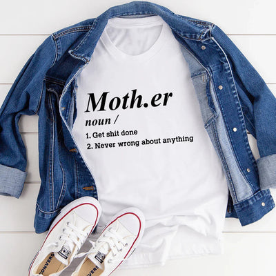 Mother Tee - Soft & Flattering T-Shirt for Moms