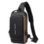 Motorcycle bag password anti-theft chest bag men's shoulder bag large capacity casual men's bag multifunctional crossbody bag - Korvel