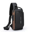 Motorcycle bag password anti-theft chest bag men's shoulder bag large capacity casual men's bag multifunctional crossbody bag - Korvel
