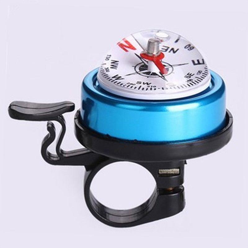 Mountain Bike Bicycle Bell Bike Compass Bicycle Bells Handlebar Aluminum Compass Ring Cycling Bike Horn Bicycle Accessories Bicycle Bell Bike Bell With Compass And Loud Crisp Clear Sound For Scooter Mountain Bike Road Bike - Korvel