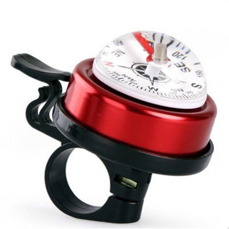 Mountain Bike Bicycle Bell Bike Compass Bicycle Bells Handlebar Aluminum Compass Ring Cycling Bike Horn Bicycle Accessories Bicycle Bell Bike Bell With Compass And Loud Crisp Clear Sound For Scooter Mountain Bike Road Bike - Korvel