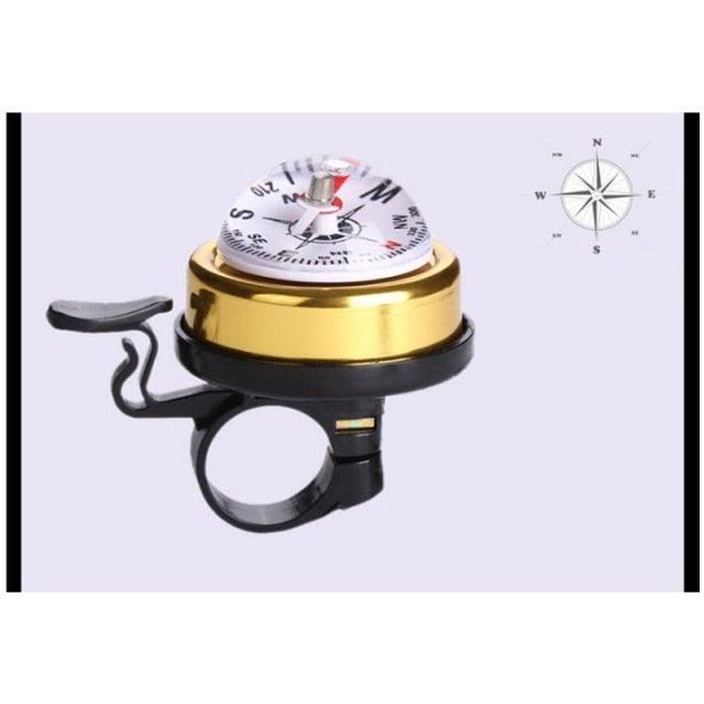 Mountain Bike Bicycle Bell Bike Compass Bicycle Bells Handlebar Aluminum Compass Ring Cycling Bike Horn Bicycle Accessories Bicycle Bell Bike Bell With Compass And Loud Crisp Clear Sound For Scooter Mountain Bike Road Bike - Korvel