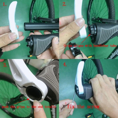 Ergonomic Mountain Bike Handlebar Grips - Non-Slip Comfort
