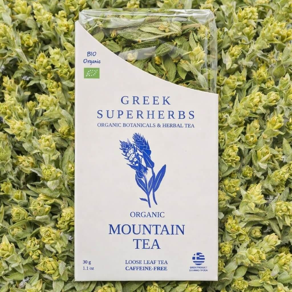 Premium Greek Mountain Tea – Wildcrafted Sideritis Scardica (Loose Leaf)