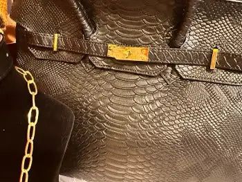 H Lux Sac à main Crocodile