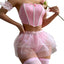 Ensemble de lingerie babydoll pour femmes OYOANGLE en rose - 6 pièces