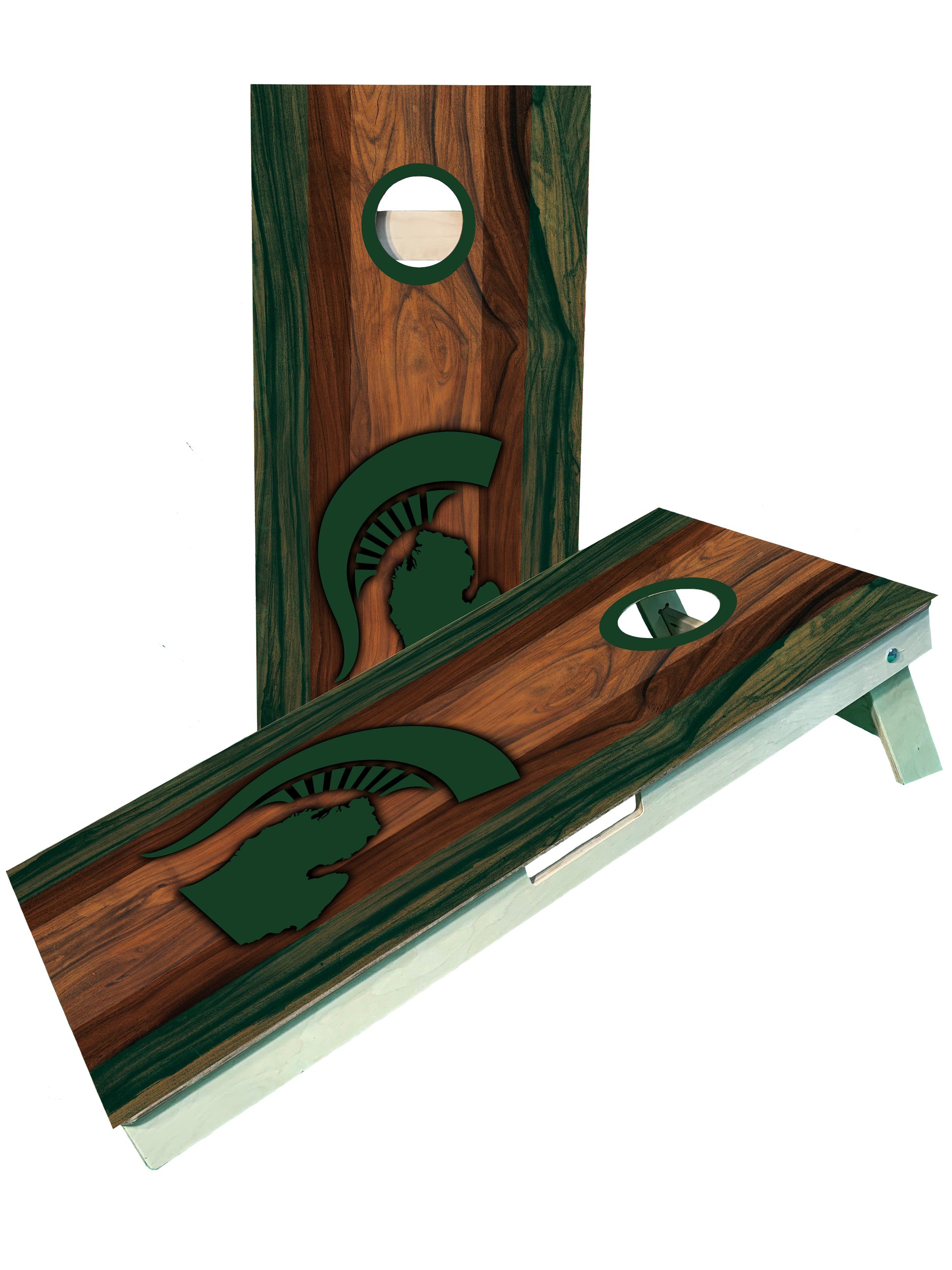 Premium Michigan Green Pro Style Cornhole Boards - Built to Last - Korvel