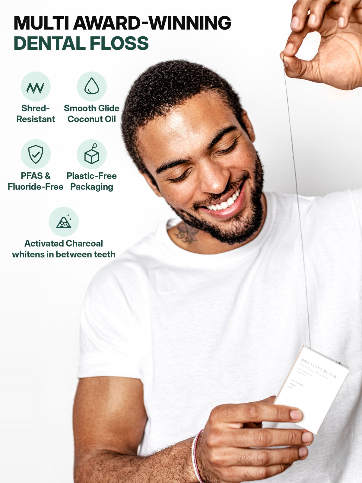 Brilliant Black® Dental Floss – Eco-Friendly & Charcoal Infused