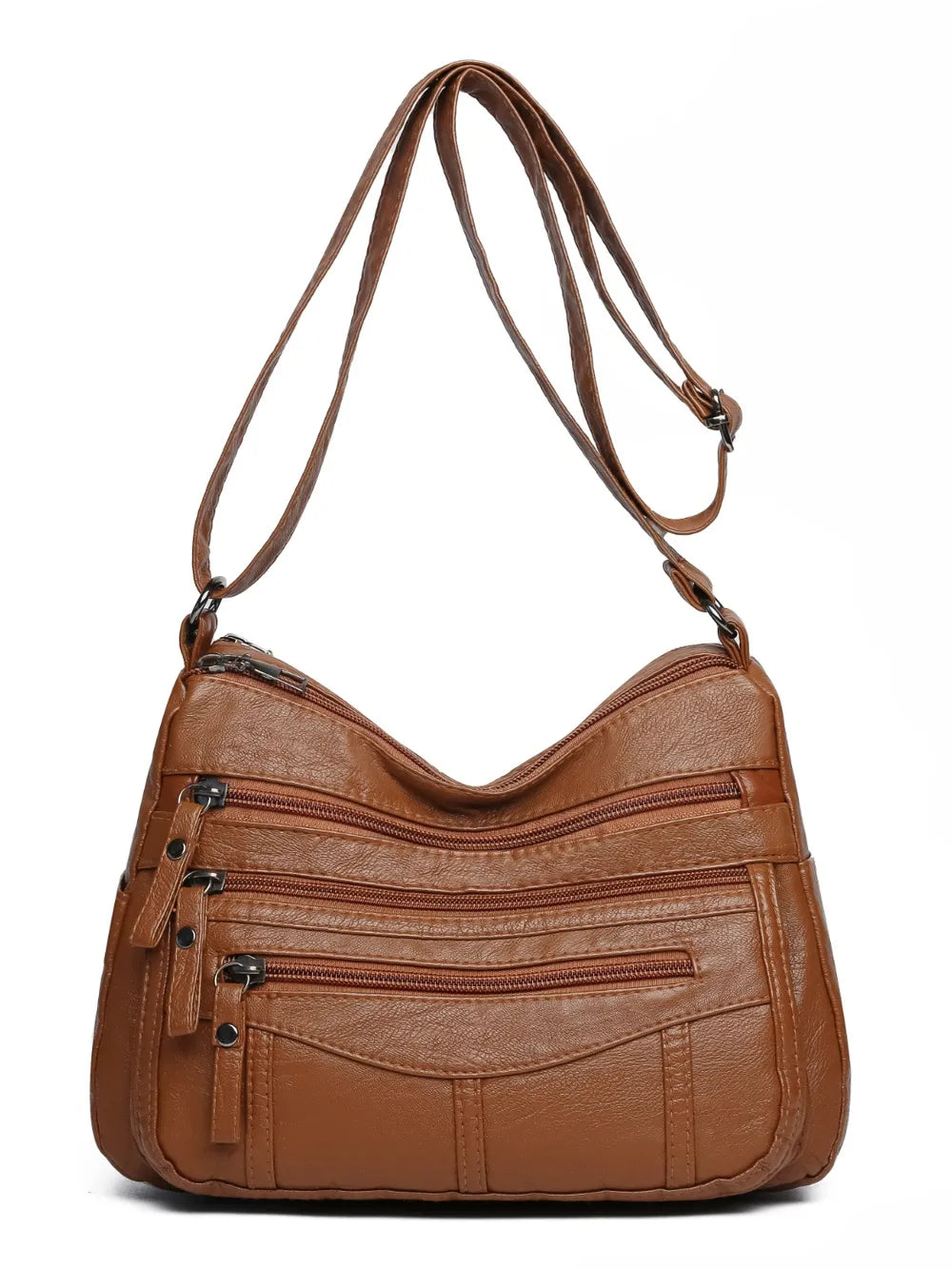 Elegant Multi-Compartment Crossbody Bag