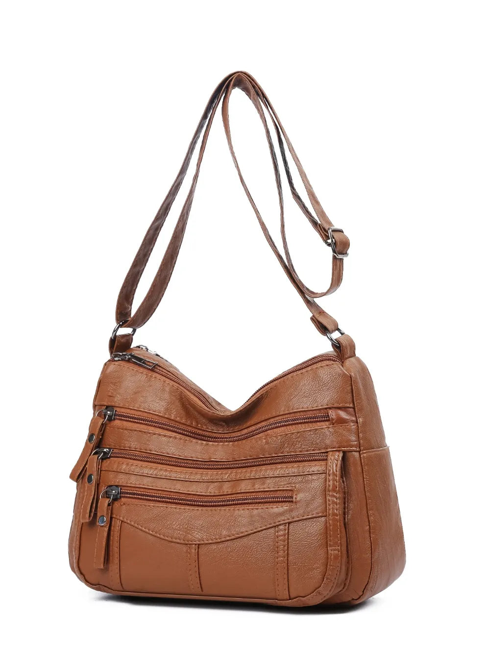 Elegant Multi-Compartment Crossbody Bag