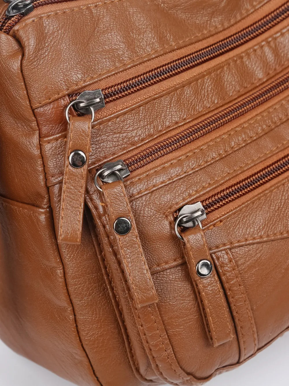 Elegant Multi-Compartment Crossbody Bag