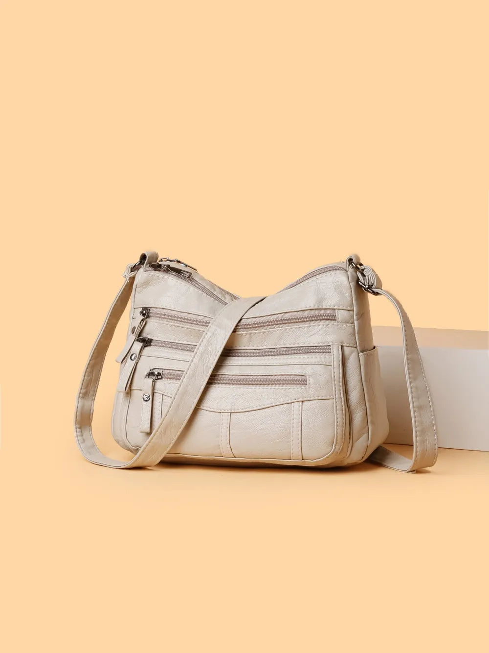 Elegant Multi-Compartment Crossbody Bag