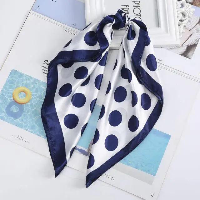 Versatile 60x60cm Silk Scarf - Chic Hair & Neck Accessory for Women - Korvel
