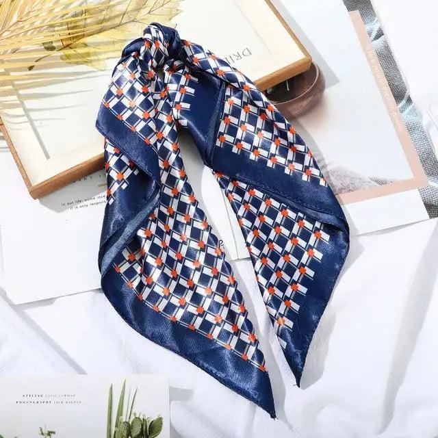 Versatile 60x60cm Silk Scarf - Chic Hair & Neck Accessory for Women - Korvel