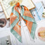 Versatile 60x60cm Silk Scarf - Chic Hair & Neck Accessory for Women - Korvel