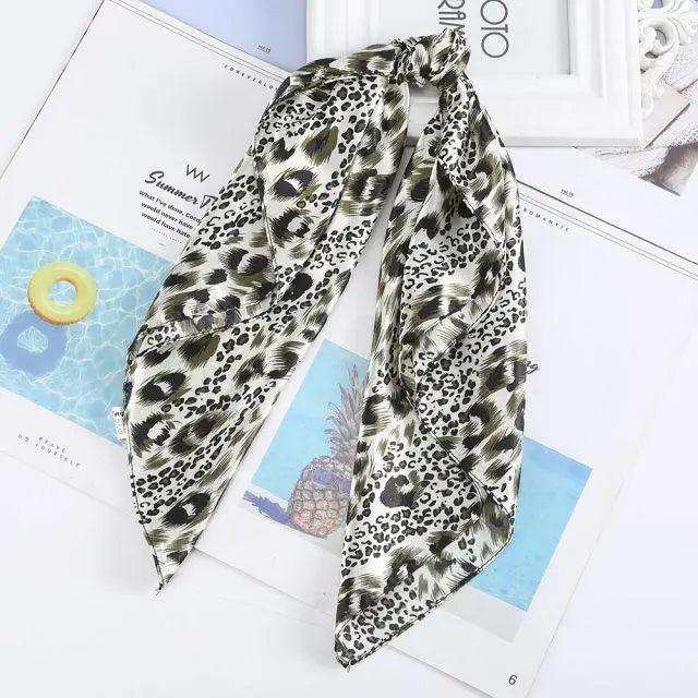 Versatile 60x60cm Silk Scarf - Chic Hair & Neck Accessory for Women - Korvel