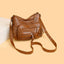Multi Pockets PU Leather Shoulder Bag - Korvel