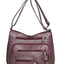 Multi Pockets PU Leather Shoulder Bag - Korvel