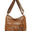 Multi Pockets PU Leather Shoulder Bag - Korvel