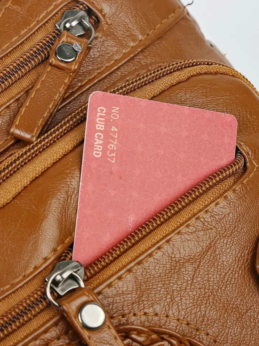 Multi Pockets PU Leather Shoulder Bag - Korvel