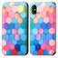 Premium Multicolored Flip Wallet Case for iPhone